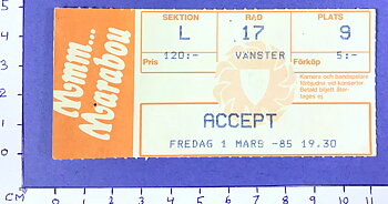 ACCEPT - Stockholm 1985