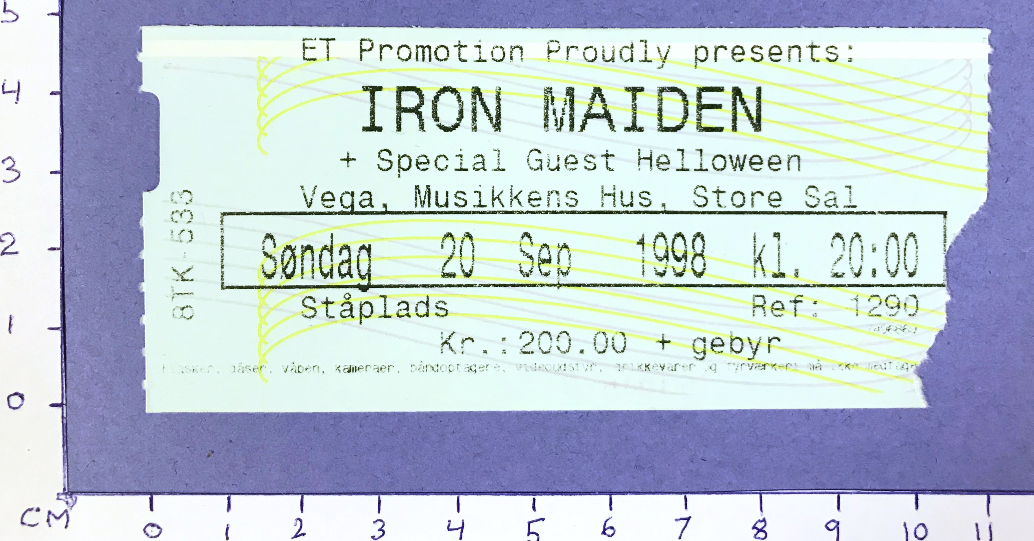 IRON MAIDEN - Köpenhamn 1998
