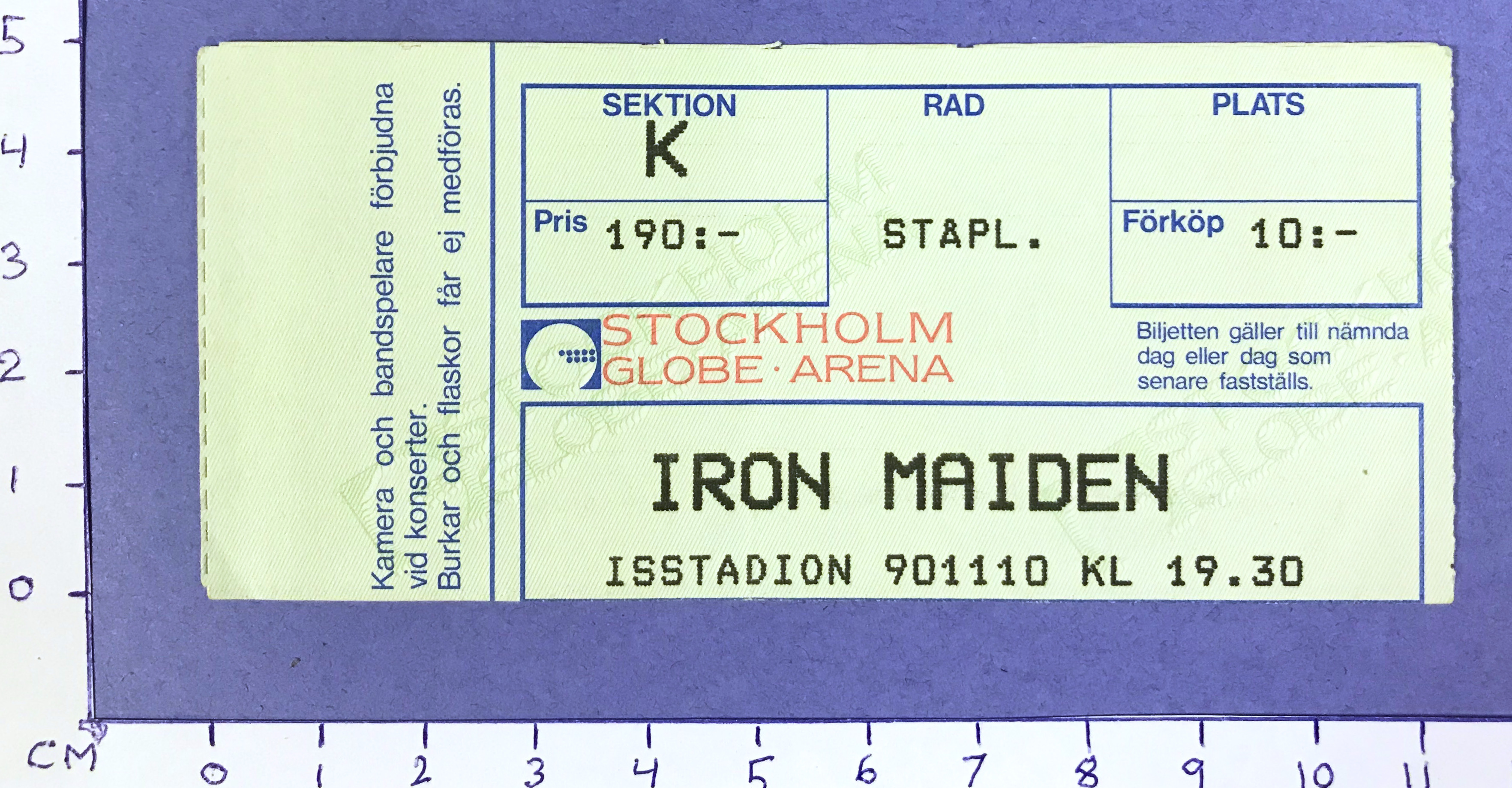 IRON MAIDEN - Stockholm 1990