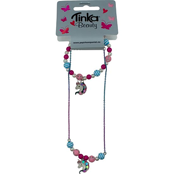 Halsband & Armband med Enhörning - Tinka