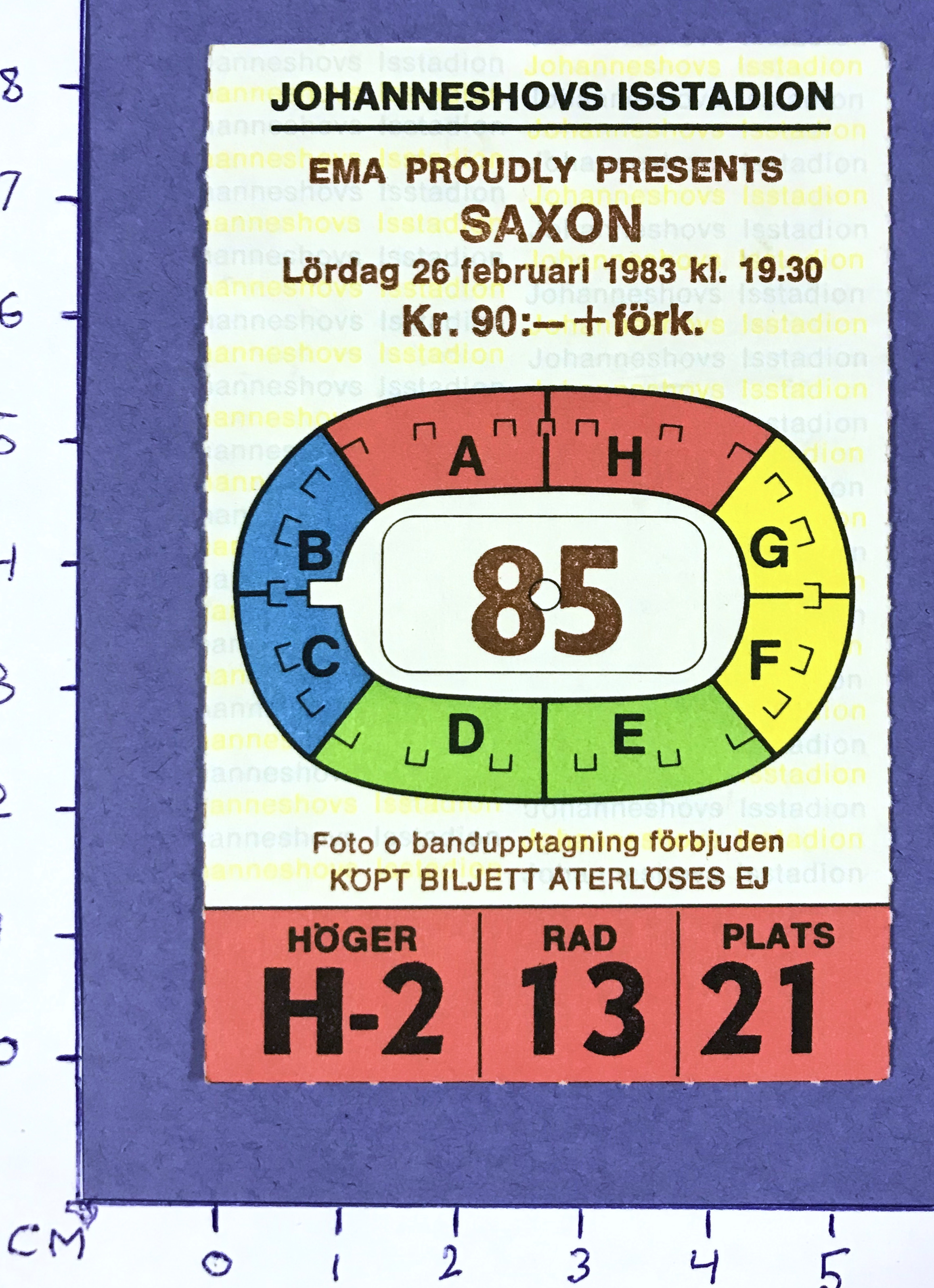 SAXON - Stockholm 1983