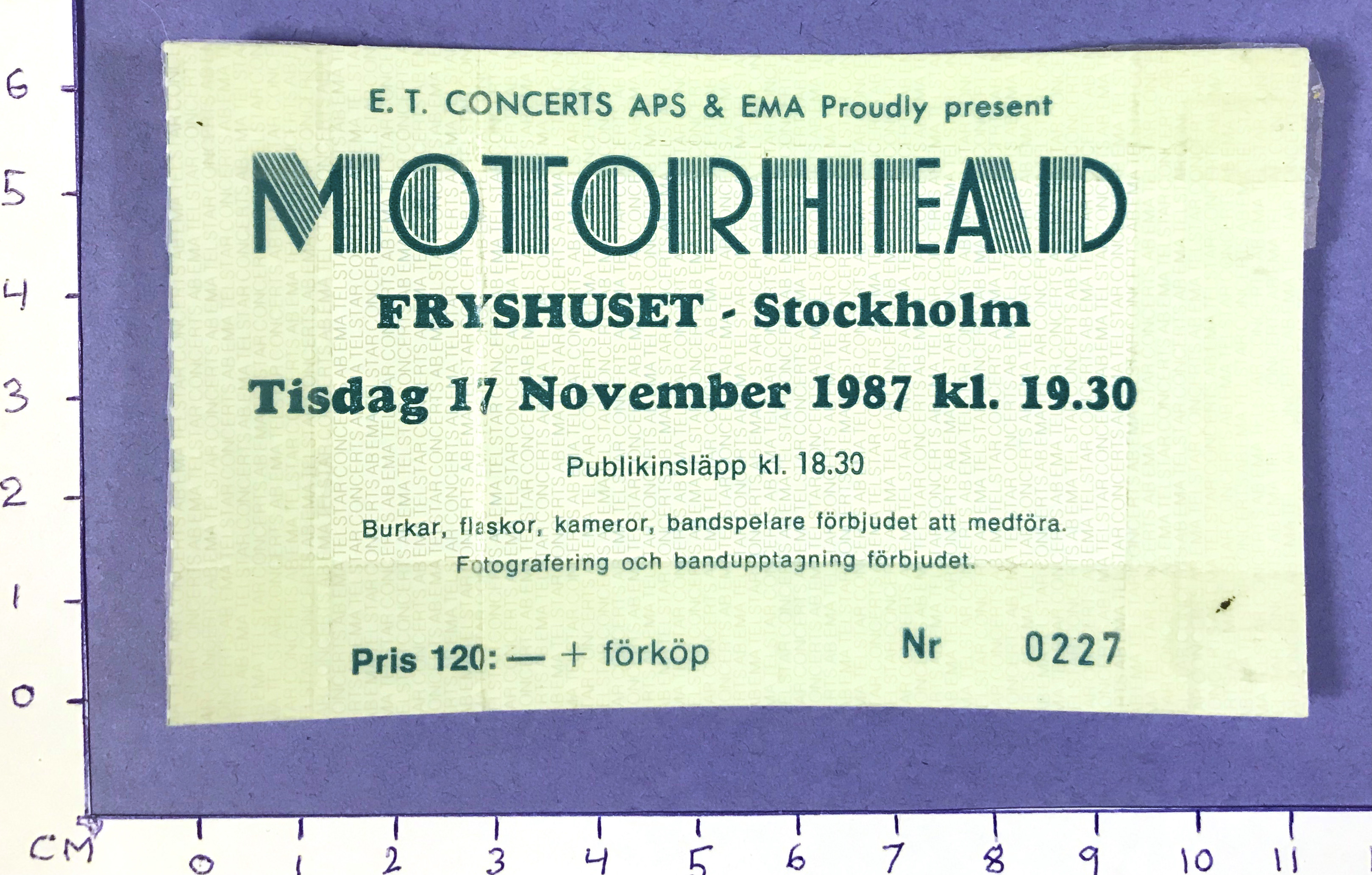MOTÖRHEAD - Stockholm 1987 (2)