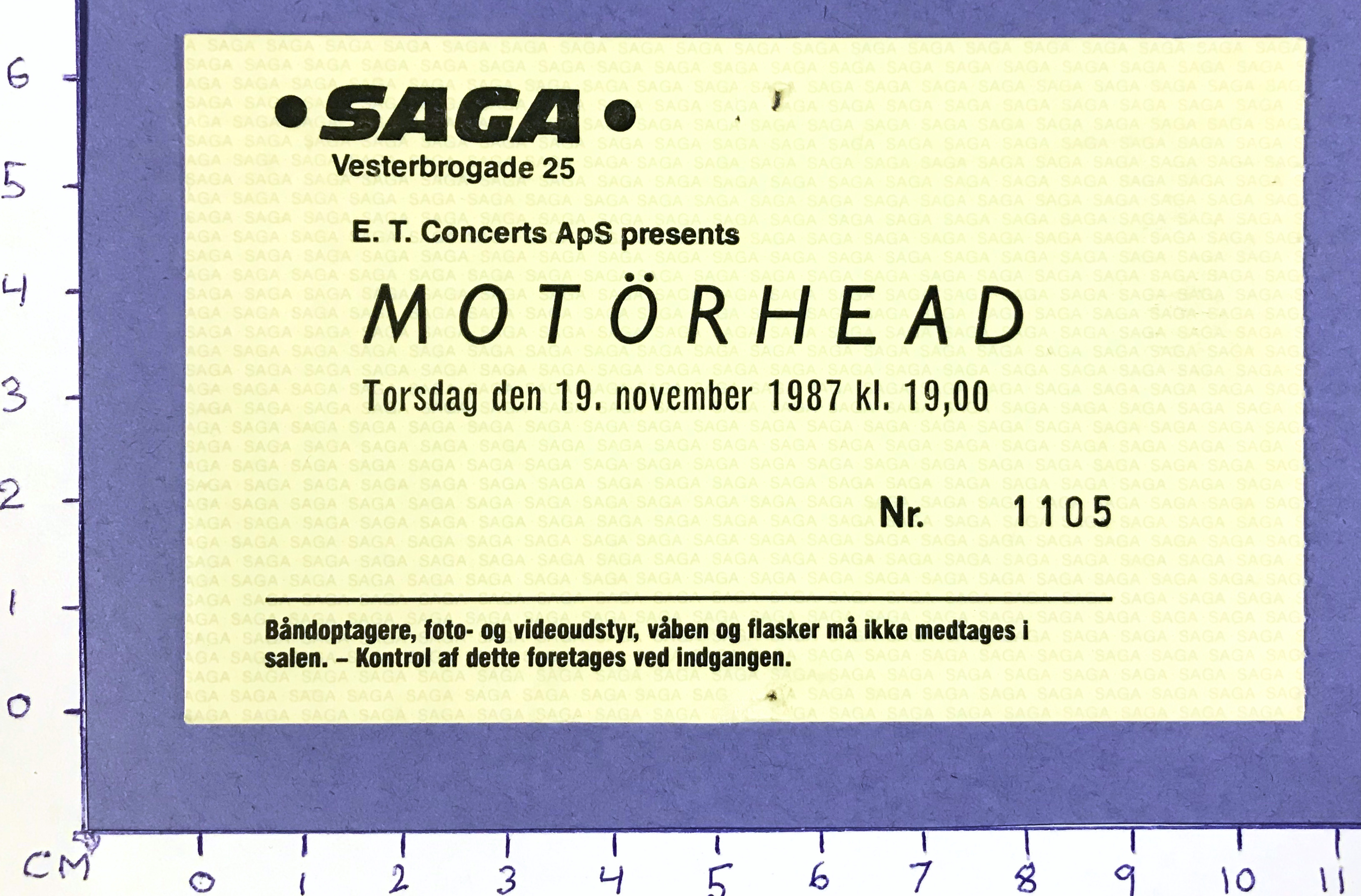 MOTÖRHEAD - Copenhagen 1987