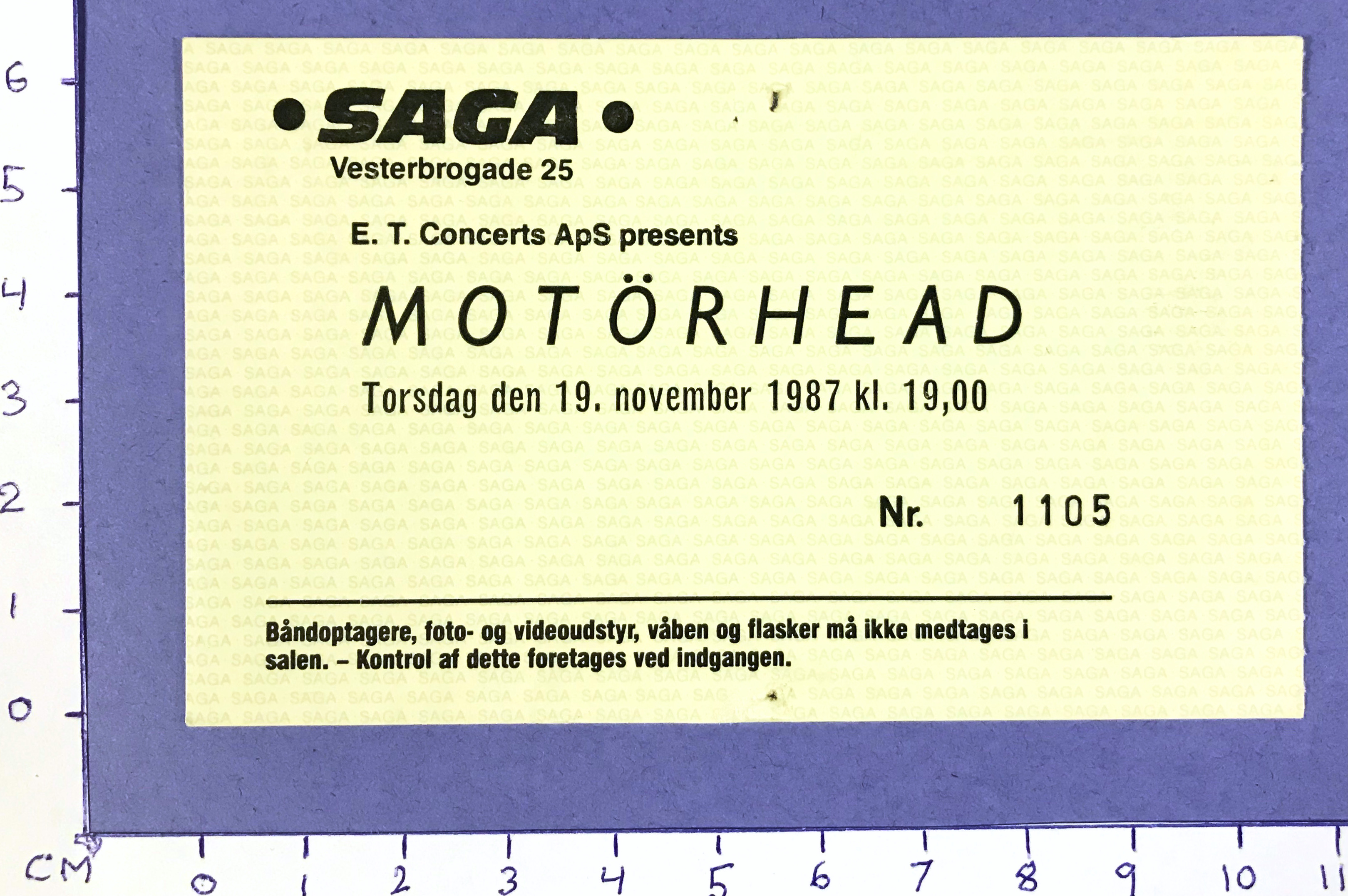 MOTÖRHEAD - Copenhagen 1987 - 2