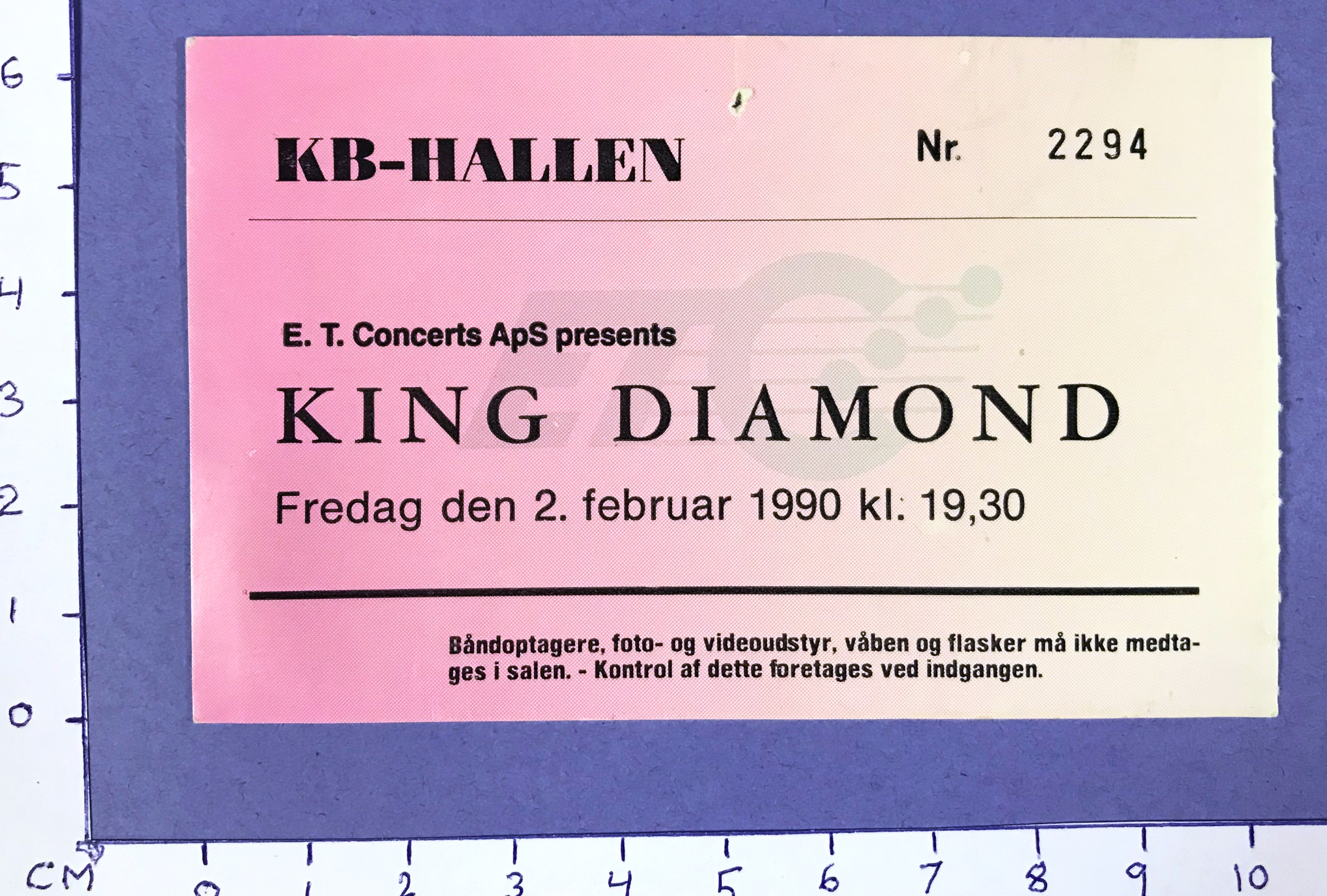 KING DIAMOND - Köpenhamn 1990