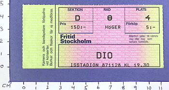 DIO - Stockholm 1987