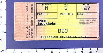 DIO - Stockholm 1986