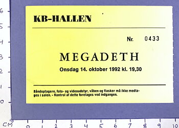 MEGADETH - Copenhagen 1992