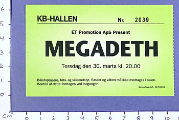 MEGADETH - Copenhagen 1995
