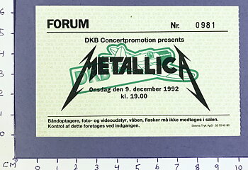 METALLICA - Copenhagen 1992