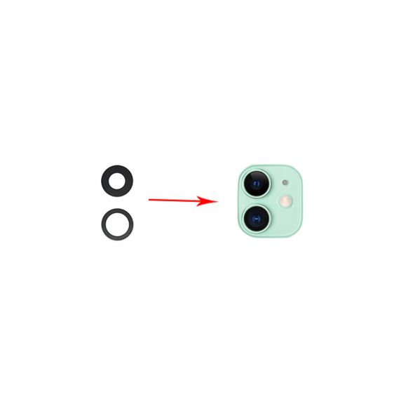 Original iPhone 12 Bak Kameralins Med Tejp - 2-pack