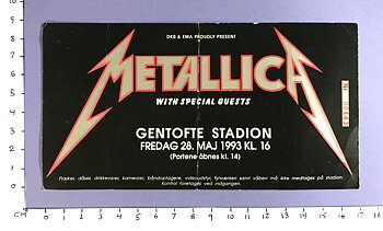 METALLICA - Gentofte (DK) 1993