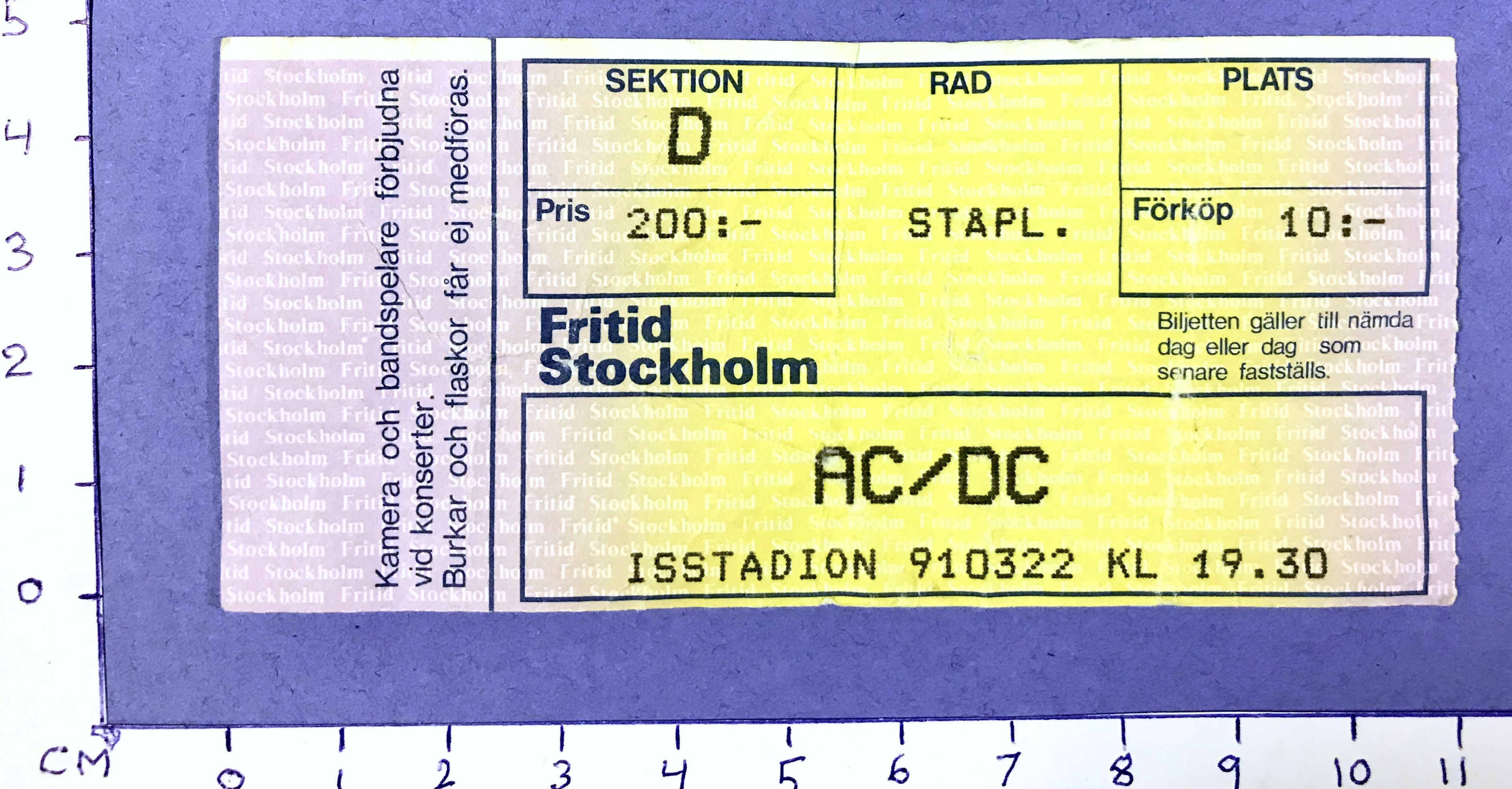 AC/DC - Stockholm 1991