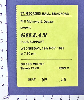 GILLAN - Bradford 1981