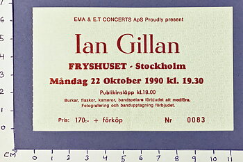 IAN GILLAN - Stockholm 1990