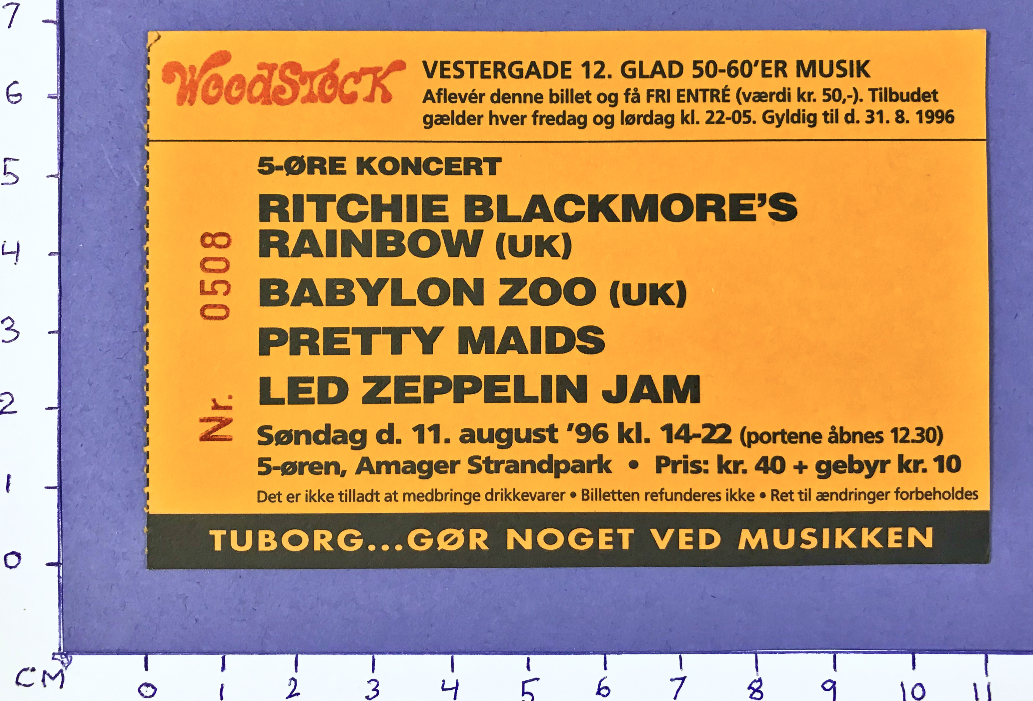RAINBOW med flera - Köpenhamn 1996