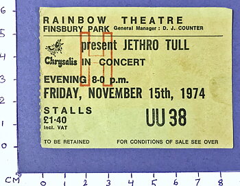 JETHRO TULL - London 1974