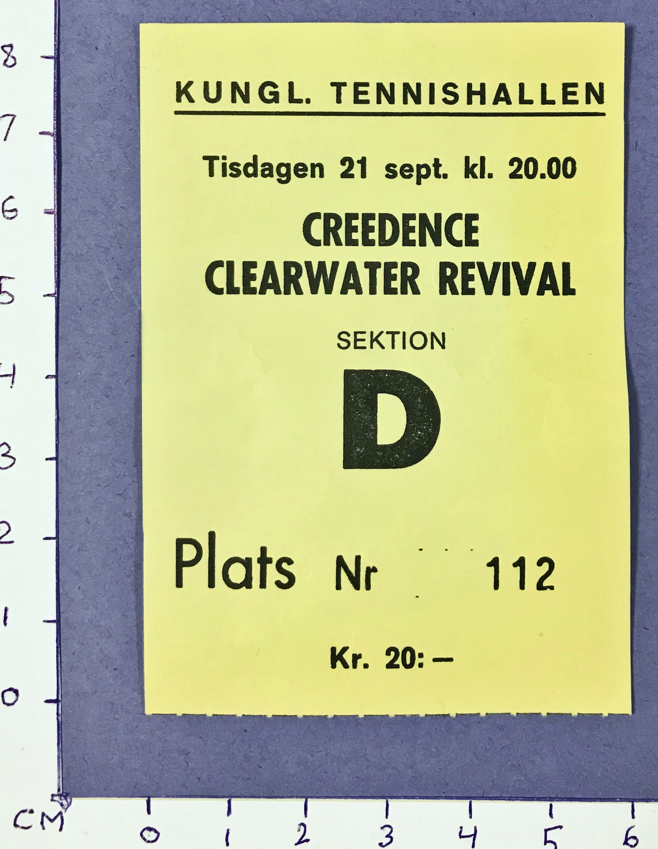 CREEDENCE CLEARWATER REVIVAL - Stockholm 1971
