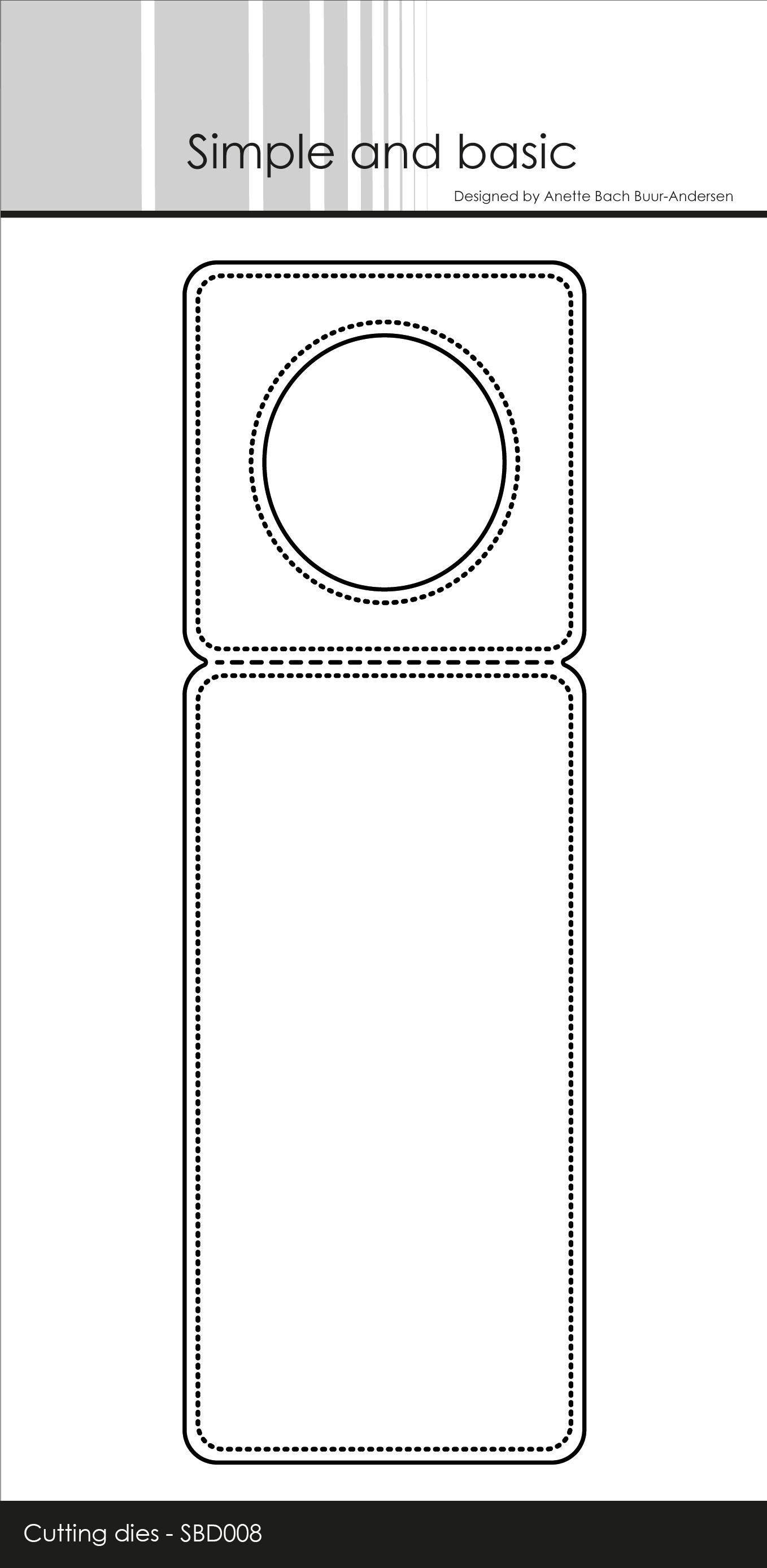 Simple and basic Pierced Bottle label Cutting Dies