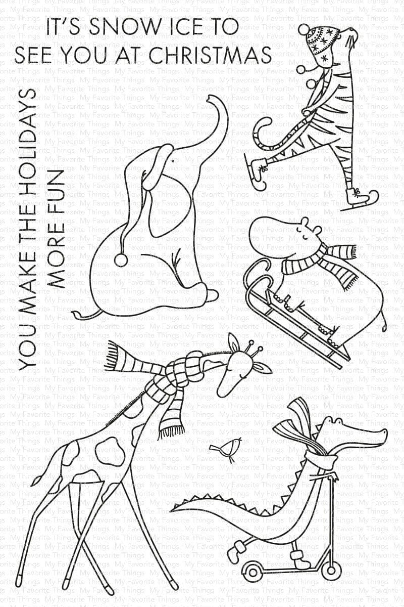 MY FAVORITE THINGS -Christmas Safari  STAMP & DIE SET 