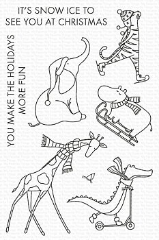 MY FAVORITE THINGS -Christmas Safari  STAMP & DIE SET 