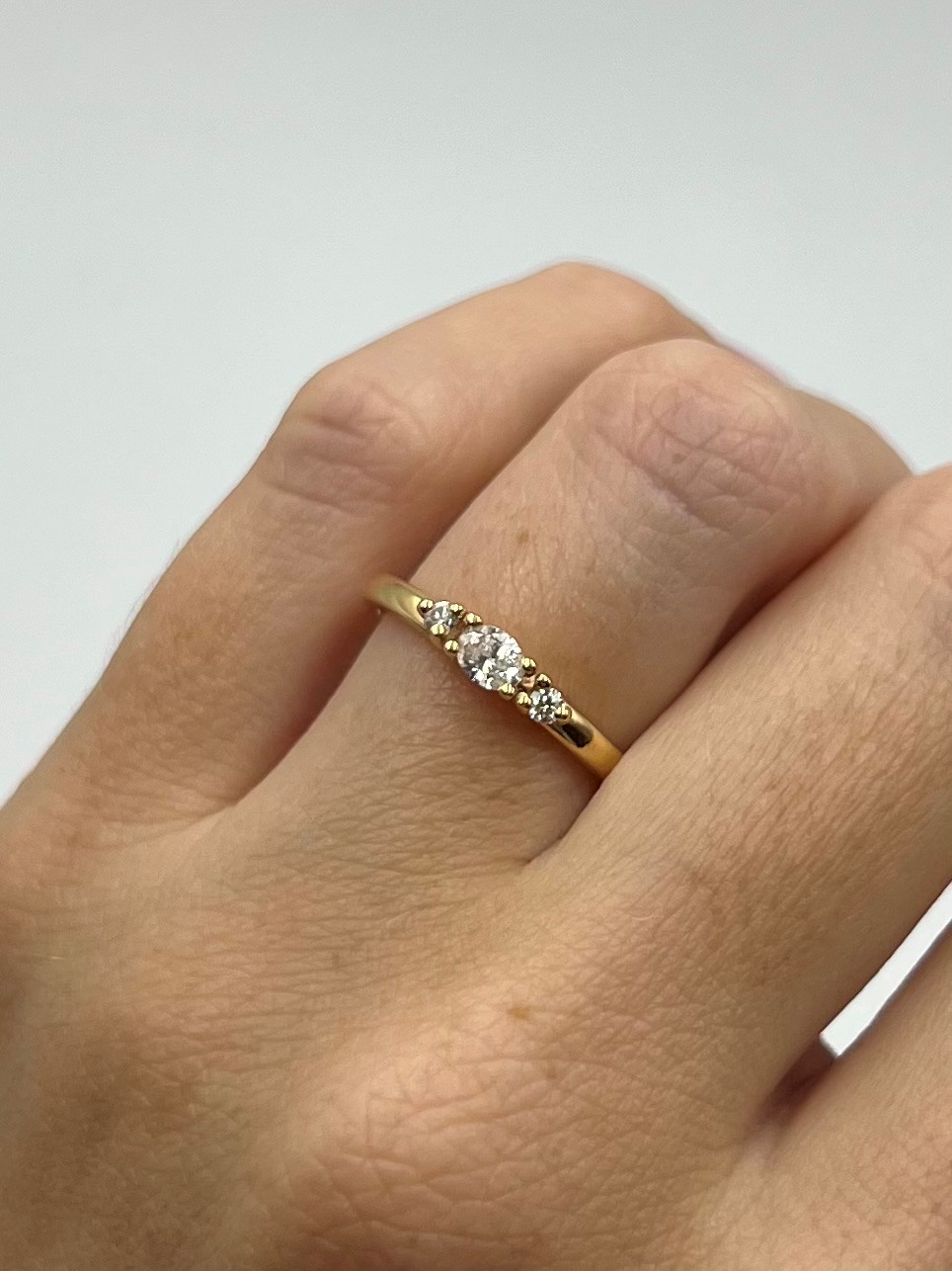 Ring Louise handgjord diamanter guld 18 karat  - 3