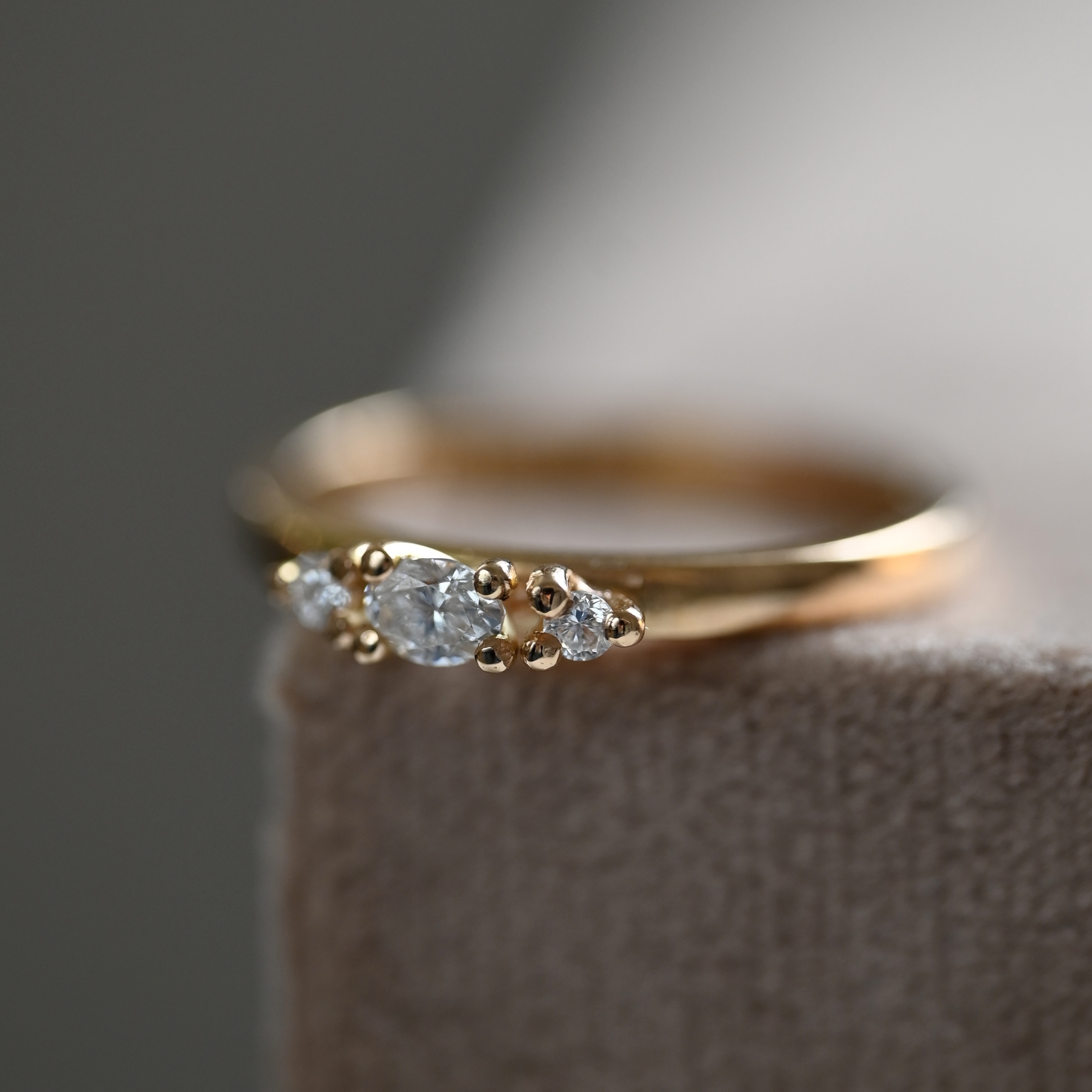 Ring Louise handgjord diamanter guld 18 karat - 6
