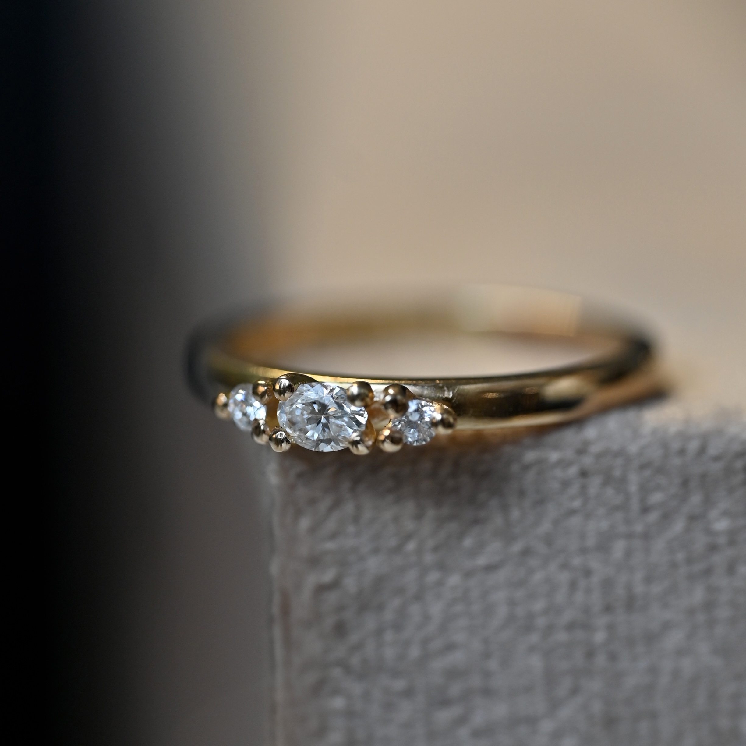 Ring Louise handgjord diamanter guld 18 karat - 5