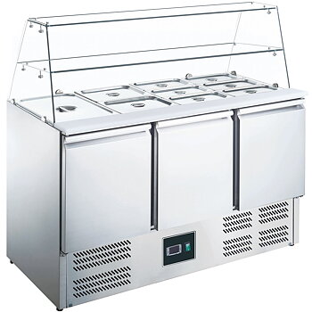 Salladette with glass top