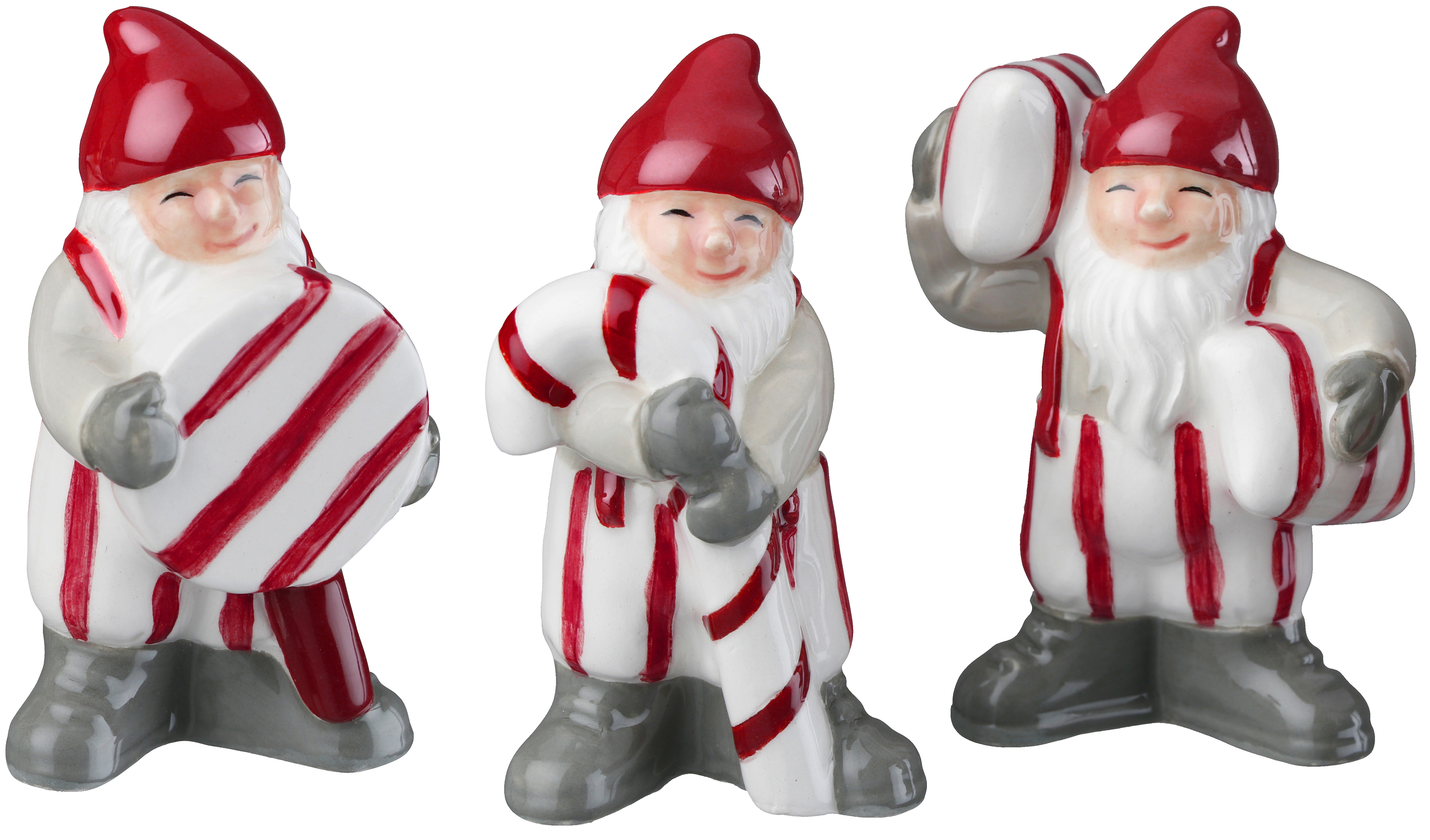 Polkagristomtar 3-pack - 2