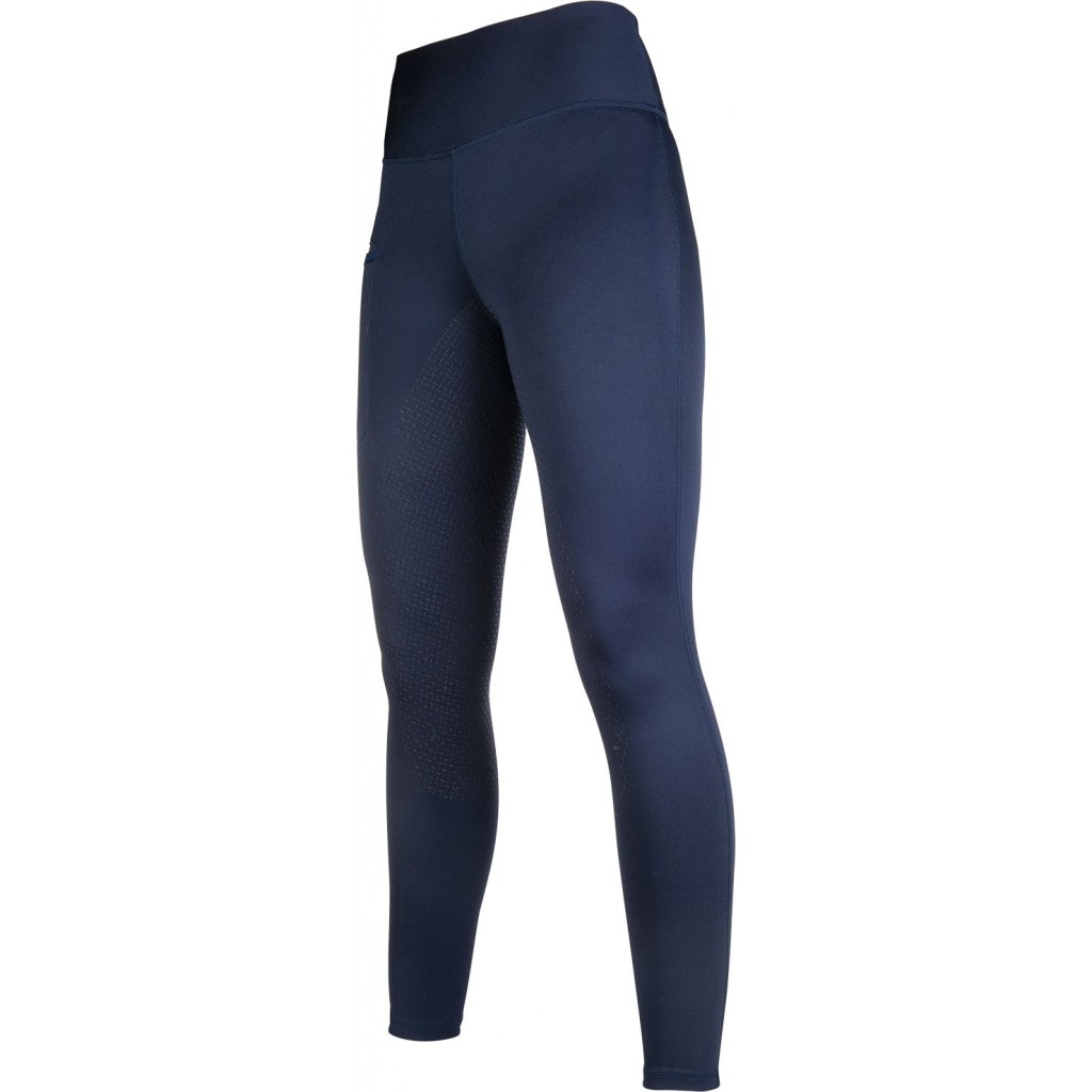 HKM Ridleggings Silikon Fullskoning Mörk Blå - 2