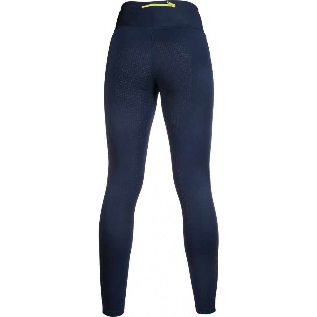 HKM Ridleggings Silikon Fullskoning Mörk Blå - 3