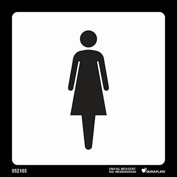 Marine Terminal & Airport Signs (ICAO 9363) "Toilets ladies" - IMPA 33.2409