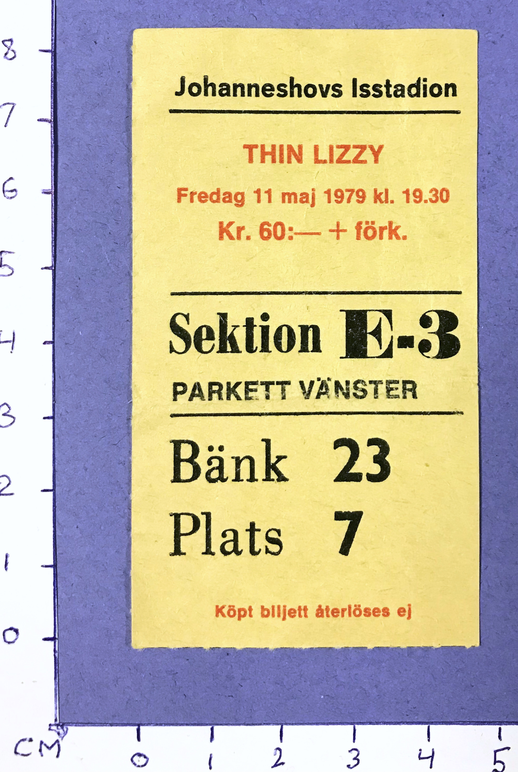 THIN LIZZY - Stockholm 1979