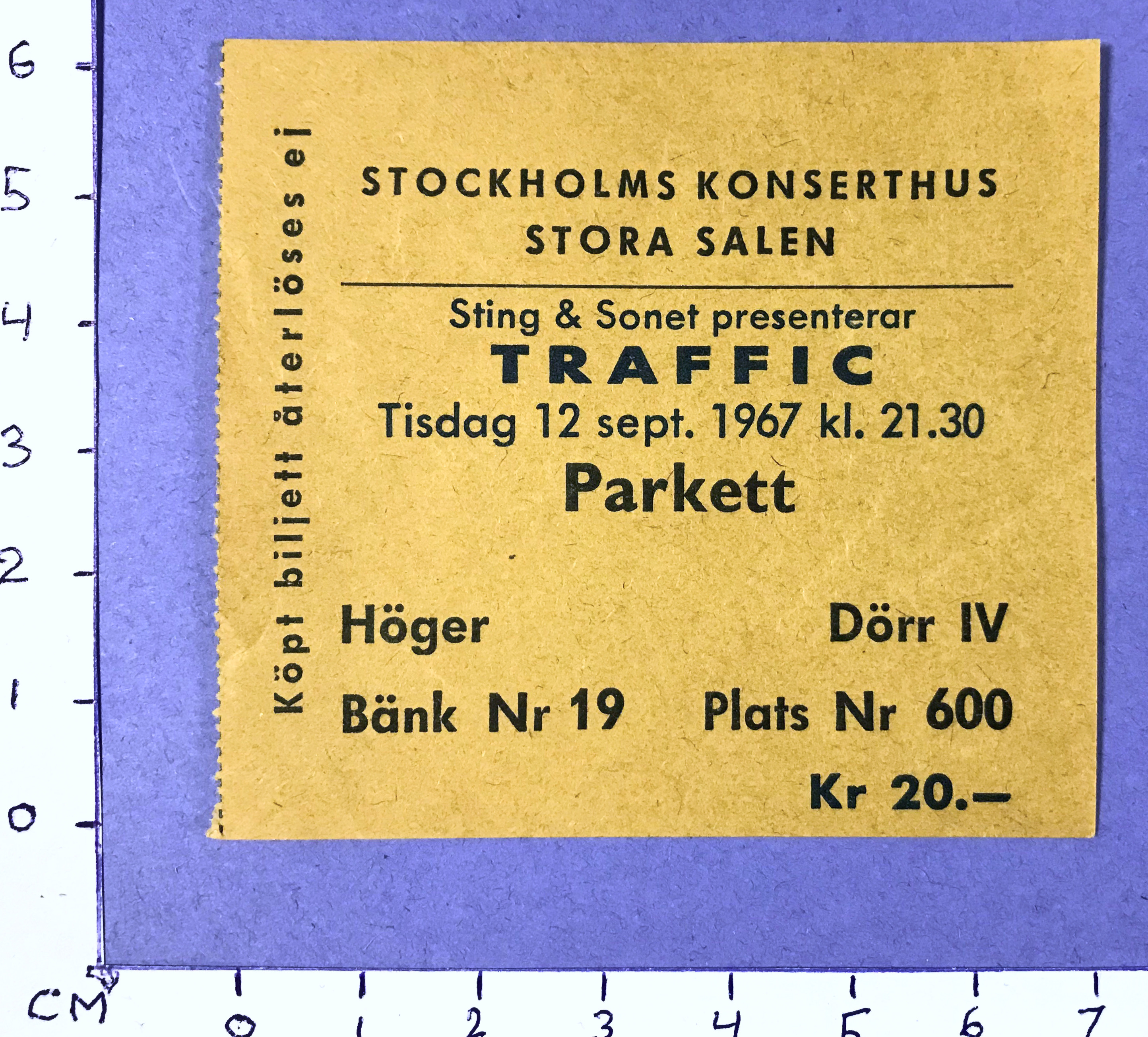 TRAFFIC - Stockholm 1967