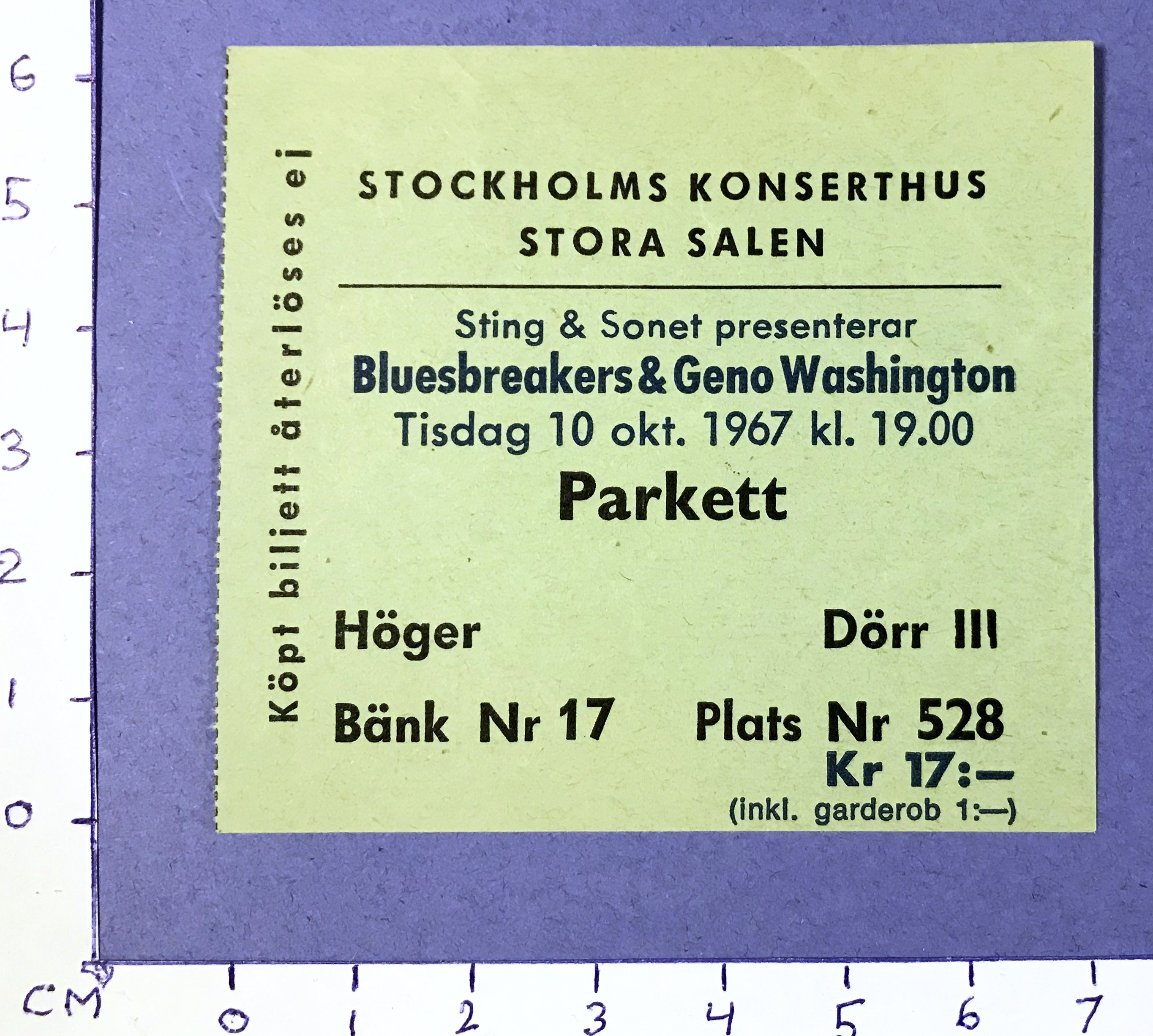 BLUESBREAKERS - Stockholm 1967