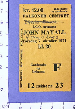 JOHN MAYALL + GROUNDHOGS - Copenhagen 1971