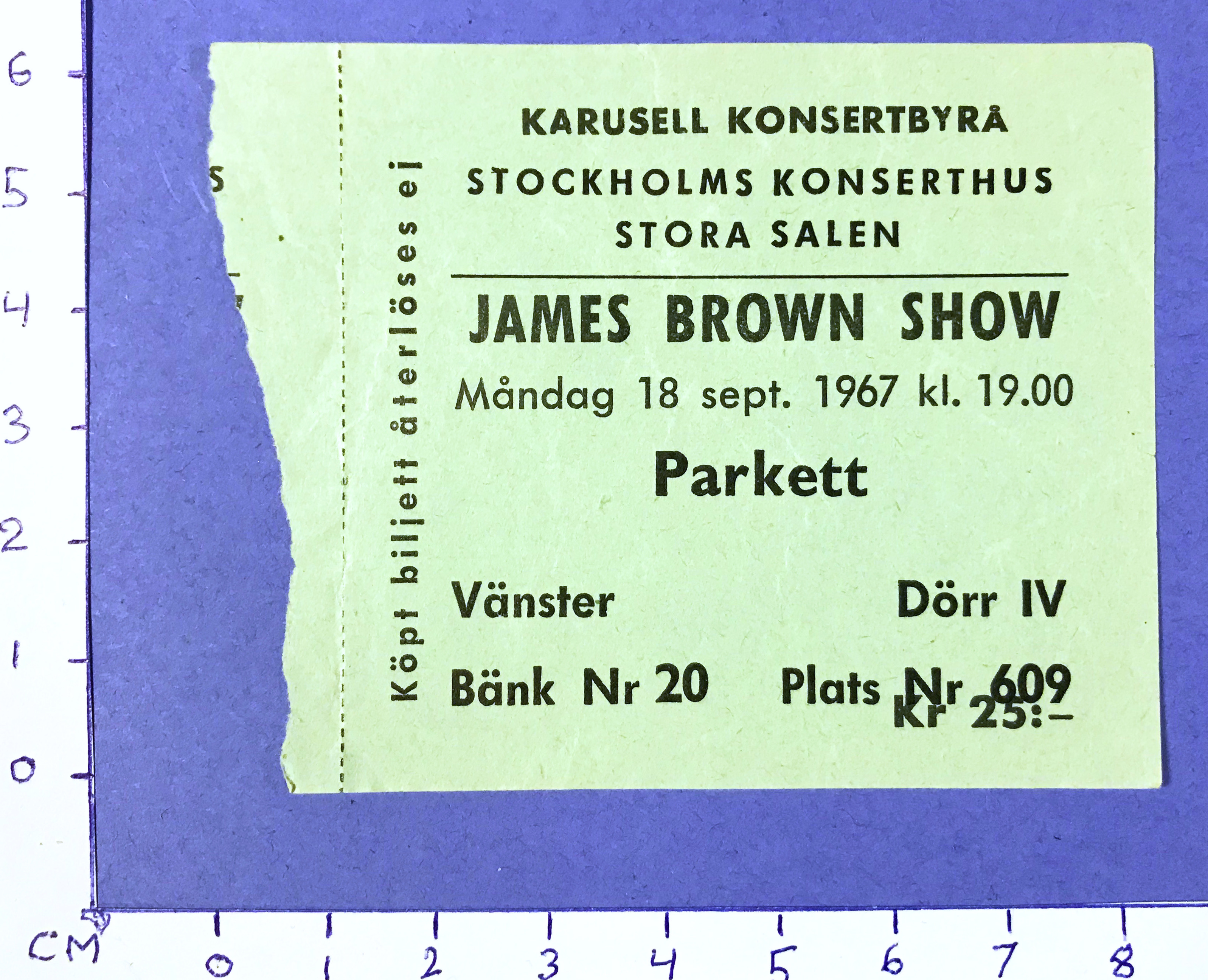 JAMES BROWN - Stockholm 1967