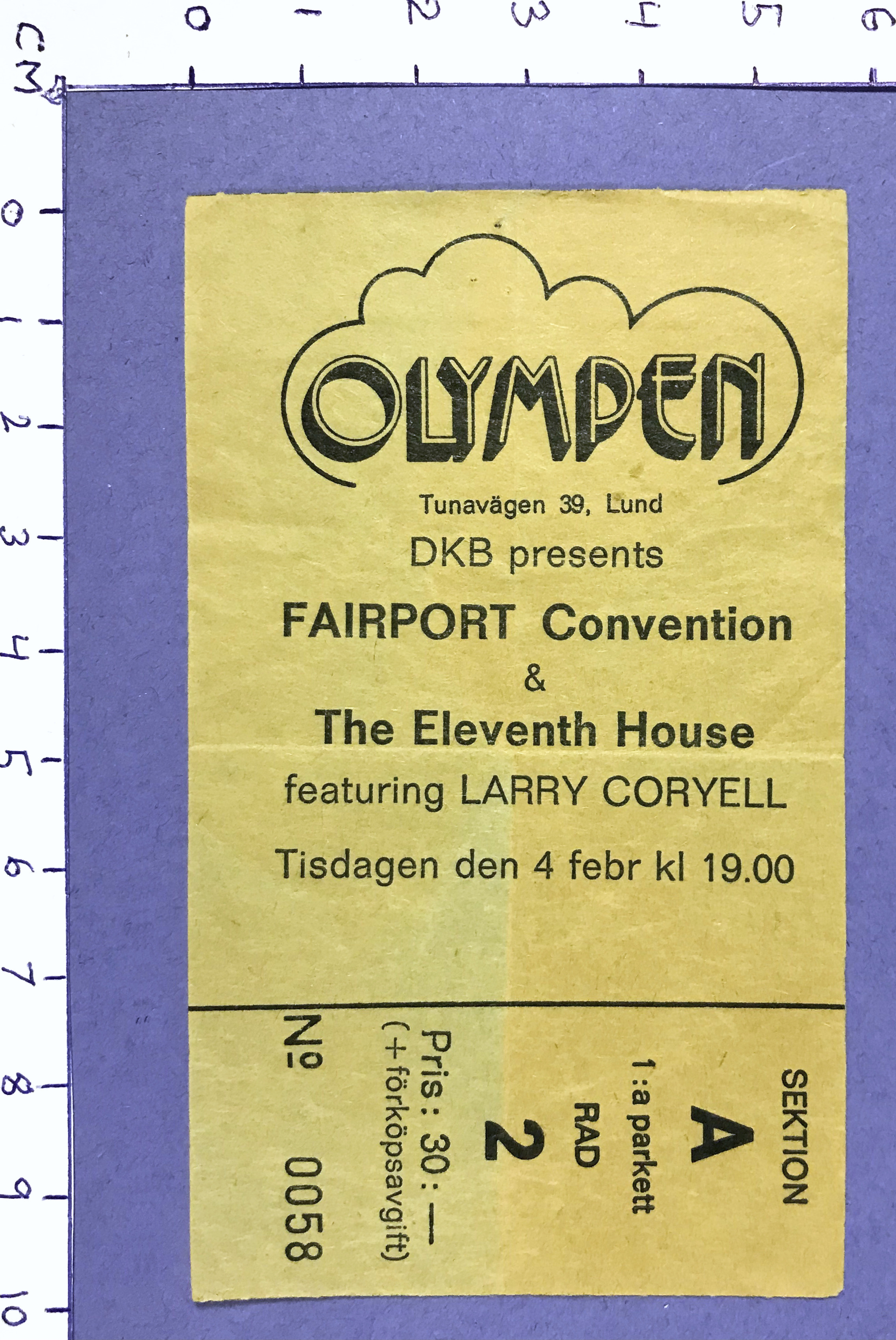 FAIRPORT CONVENTION - Lund 1975