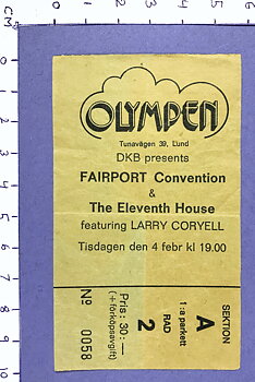 FAIRPORT CONVENTION - Lund 1975