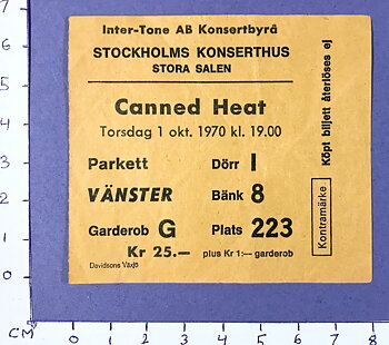CANNED HEAT - Stockholm 1970