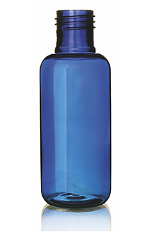 PET-flaska blå med Spray Trigger i Svart  - 250 ml 