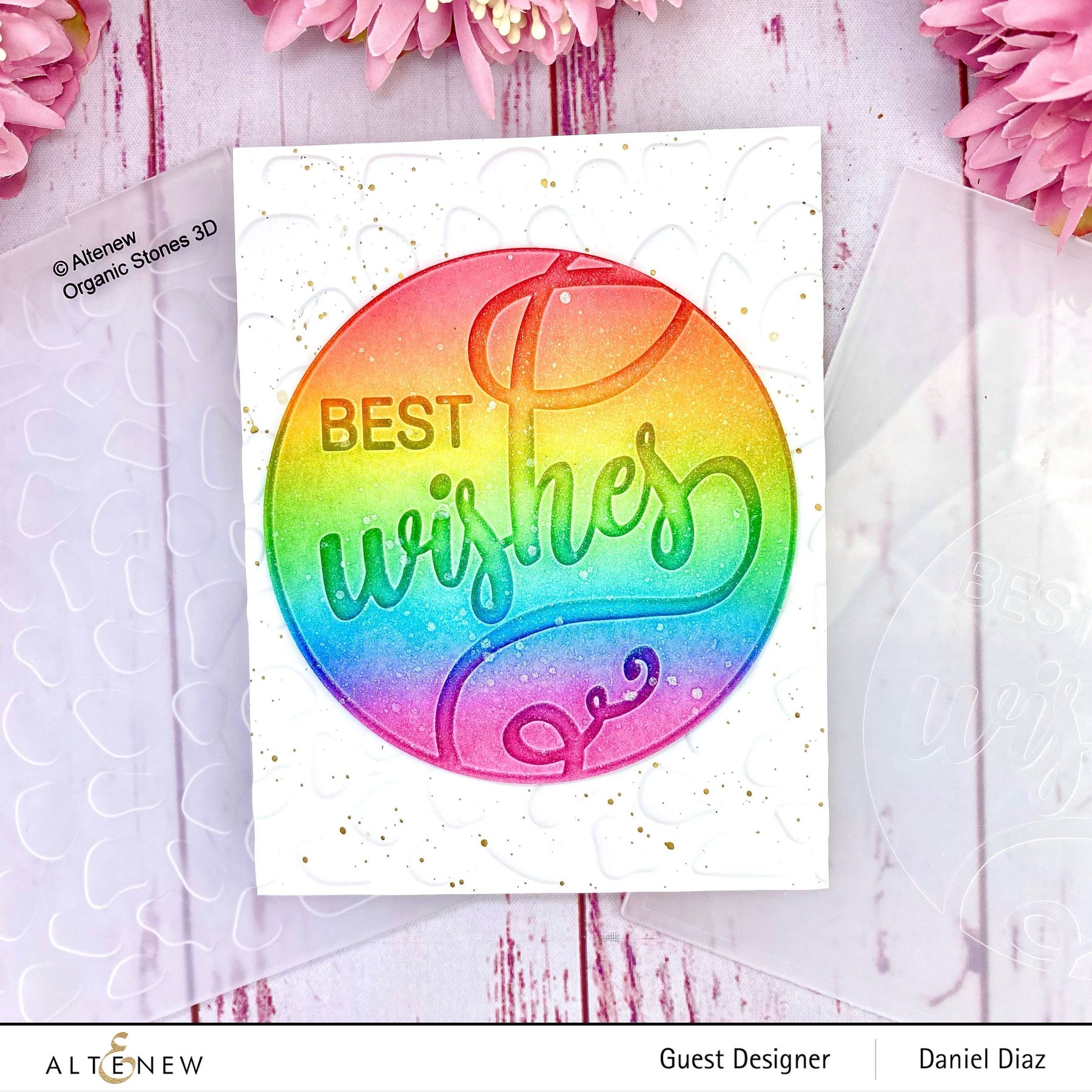 ALTENEW -Modern Wishes Debossing Folder - 4