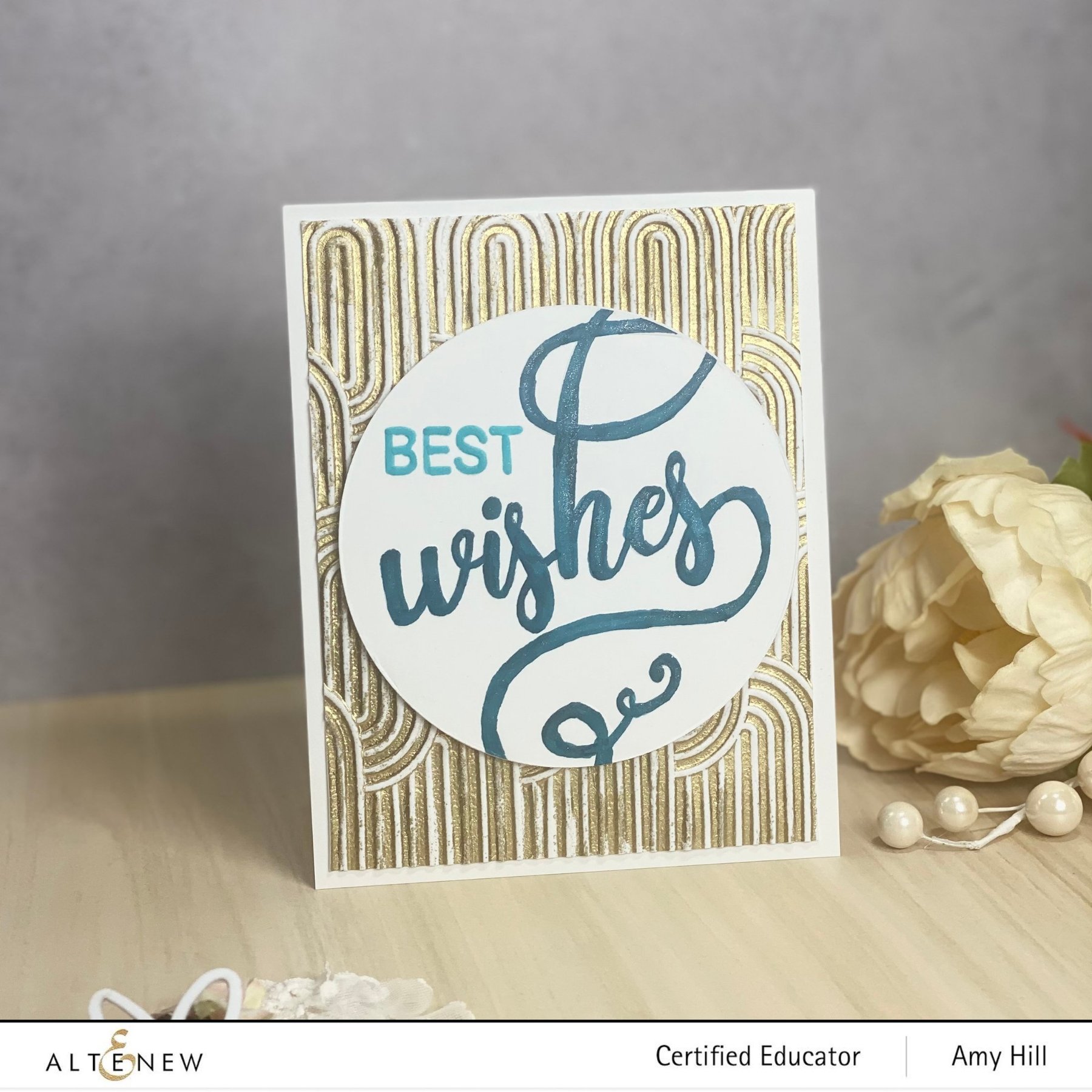 ALTENEW -Modern Wishes Debossing Folder - 3