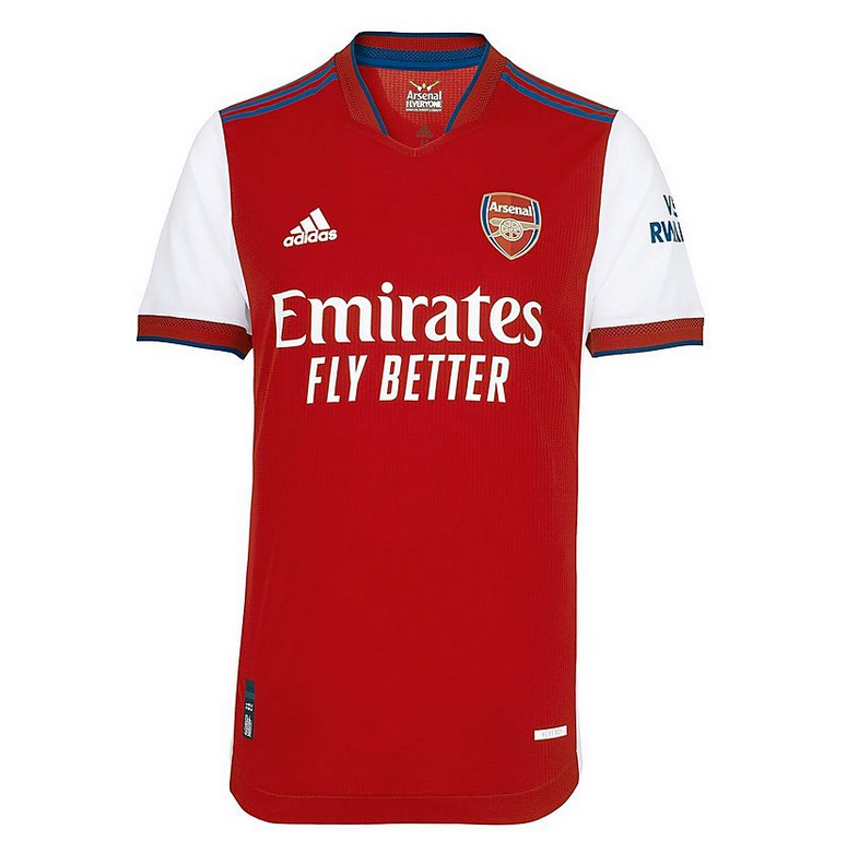 2021/2022 ARSENAL ADIDAS HEMMATRÖJA KORTÄRMAD