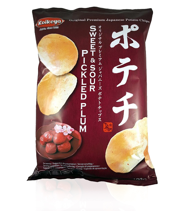 Koikeya Potechi Umeboshi Chips, 100 g
