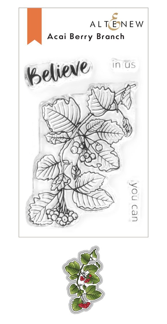 ALTENEW -Acai Berry Branch Stamp & Die Bundle