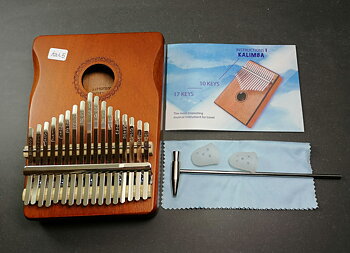  Kalimba i Trä , Ergo Design (Mahogani Färg)   - Tumpiano