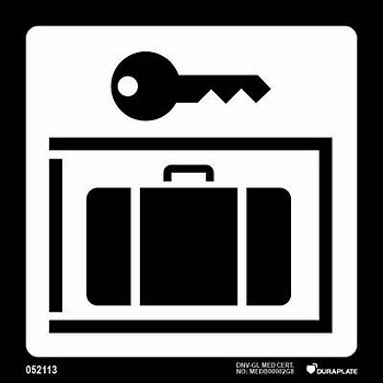 Marine Terminal & Airport Signs (ICAO 9363) "Baggage lockers" - IMPA 33.2418