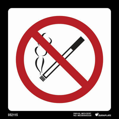 Marine Terminal & Airport Signs (ICAO 9363) "No smoking terminals" - IMPA 33.2420